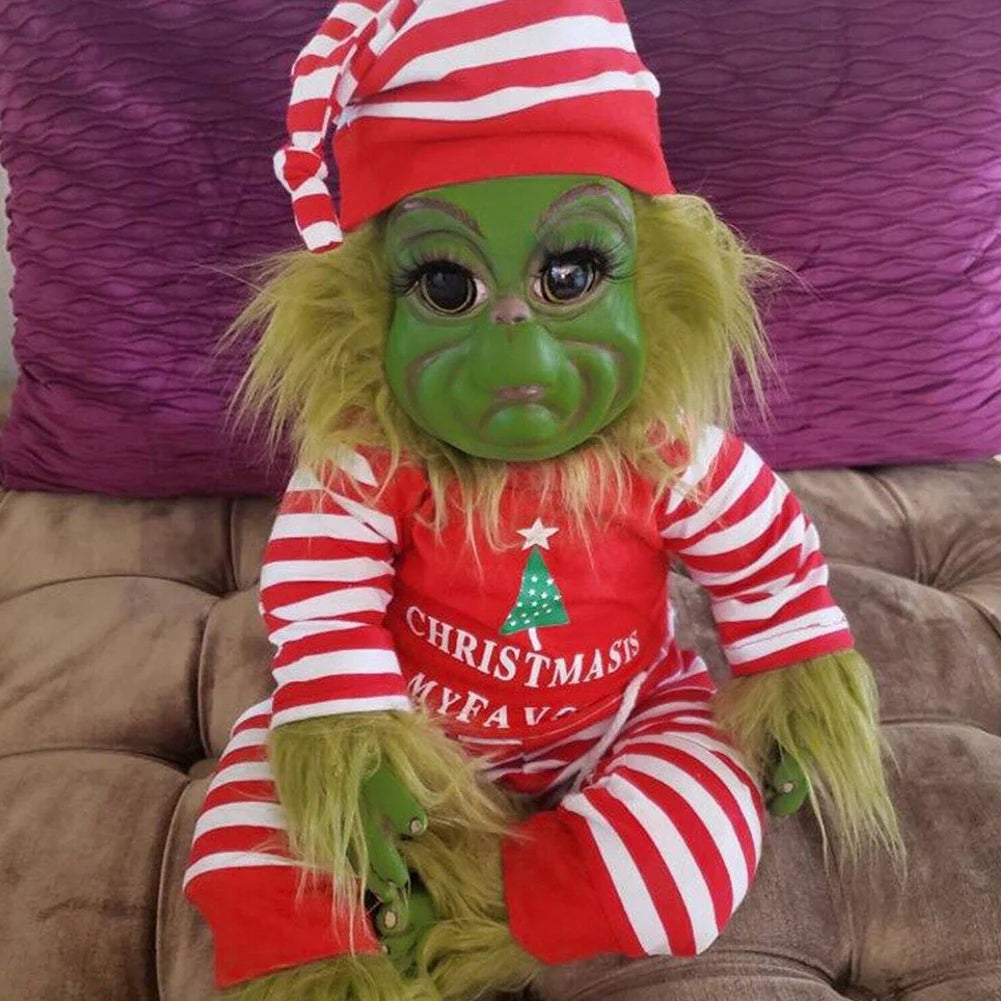 Green Christmas Monster Doll